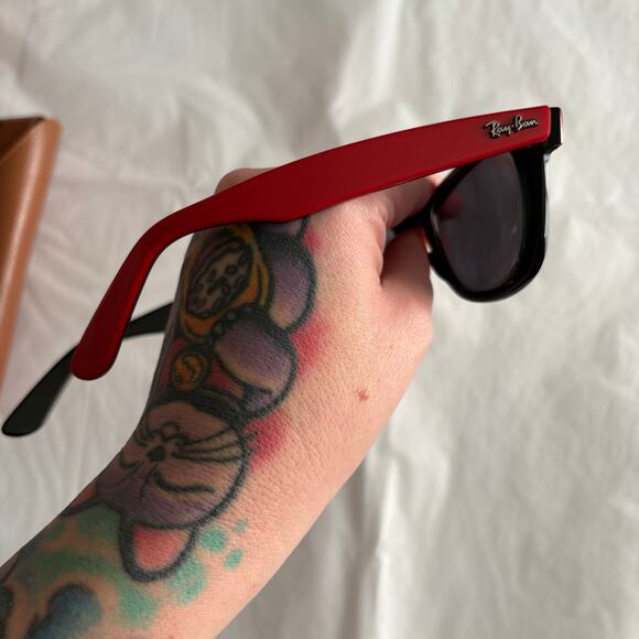 Vintage RAY BAN - WAYFARER II Red & Black Classic Sunglasses Prescription \'00\'s main image 15